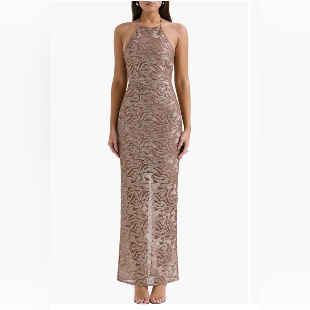 House of CB Giada beaded gown